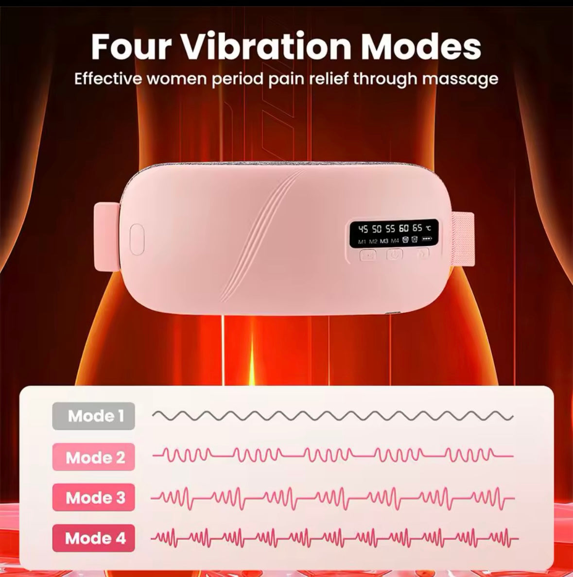 Pas Menstruacyjny z Kojącym Ciepłem – Ulga w Bólu Brzucha i Bioder