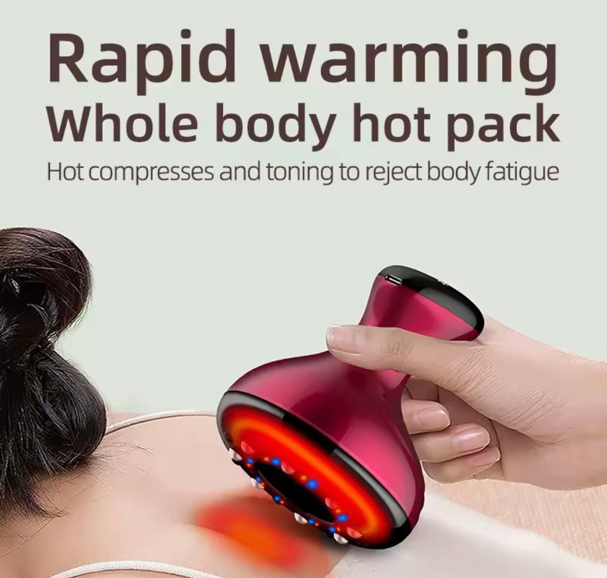 Elektryczny Masażer Gua Sha z Przyssawką — Antycellulitowy Masaż i Lifting w Domu