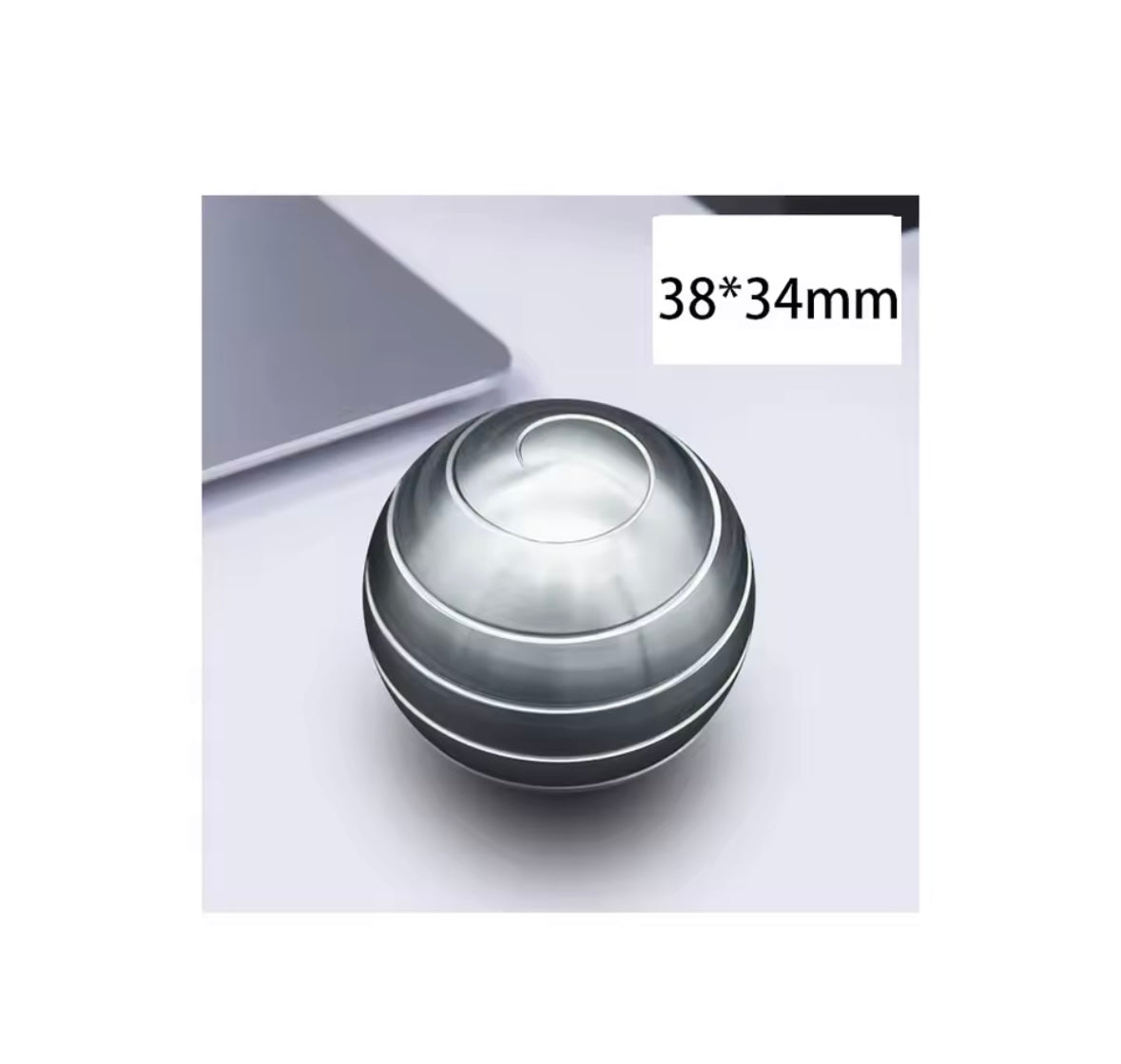 Metalowy Kinetic Spinner  Antystresowy do Relaksu i Hipnotyzującej Zabawy