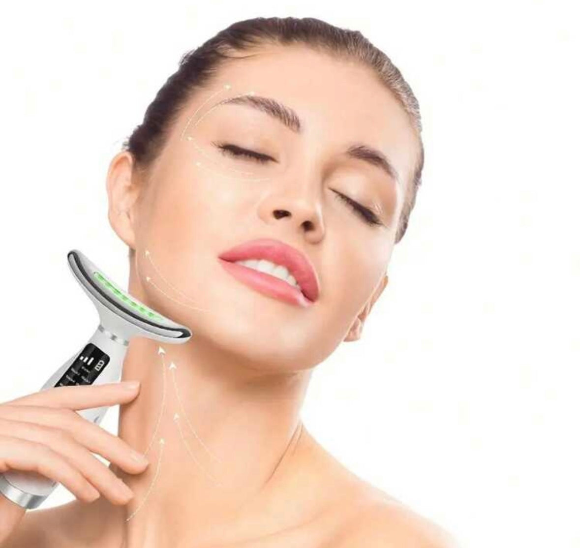 Masażer Szyi i Twarzy 7-Kolorowy LED – do Codziennej Pielęgnacji i Relaksu