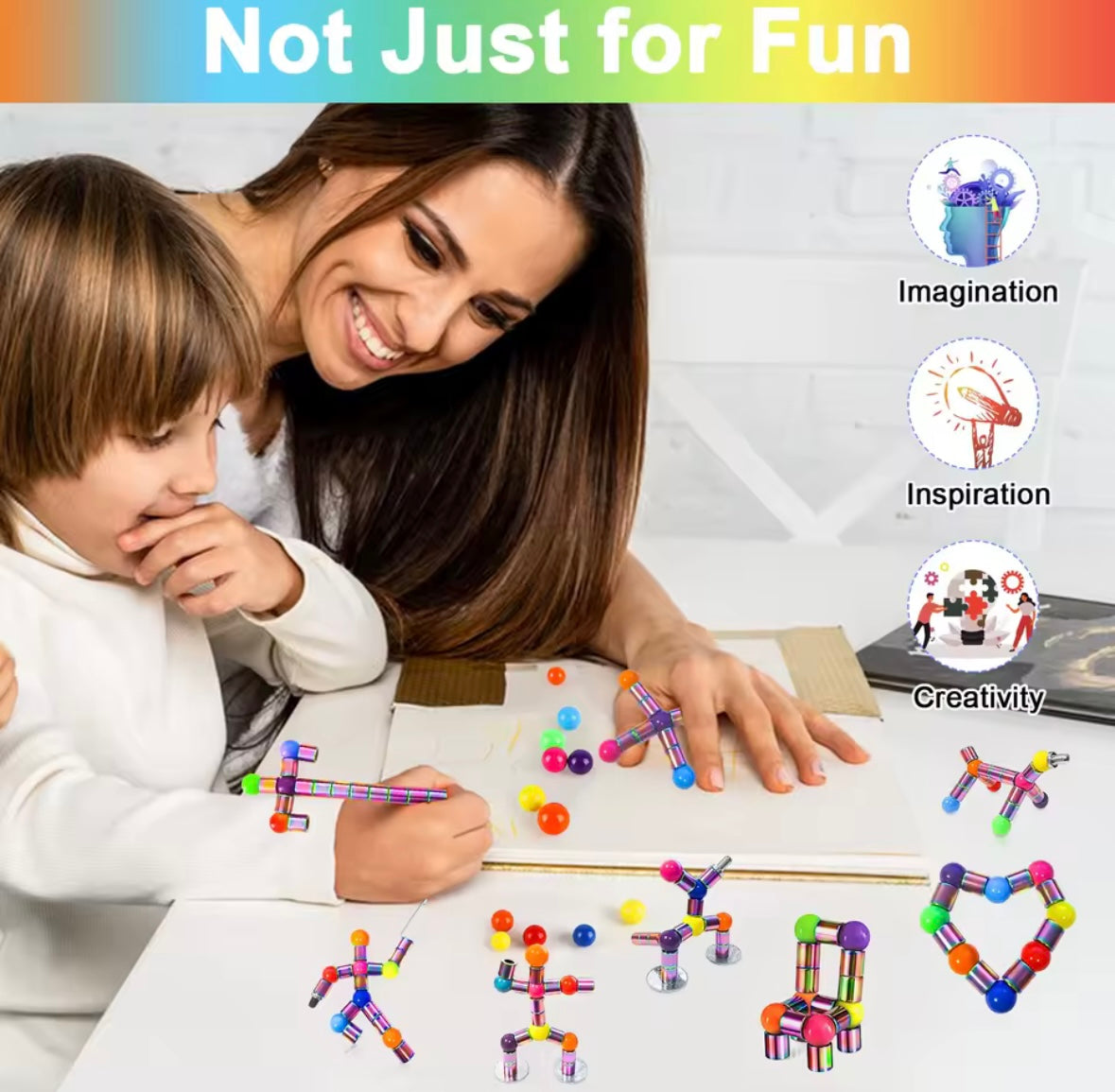 Magnetyczny Fidget Pen – Kreatywny Długopis z Magnesami do Pisania i Relaksu