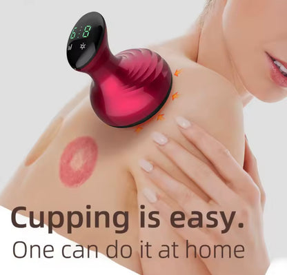 Elektryczny Masażer Gua Sha z Przyssawką — Antycellulitowy Masaż i Lifting w Domu