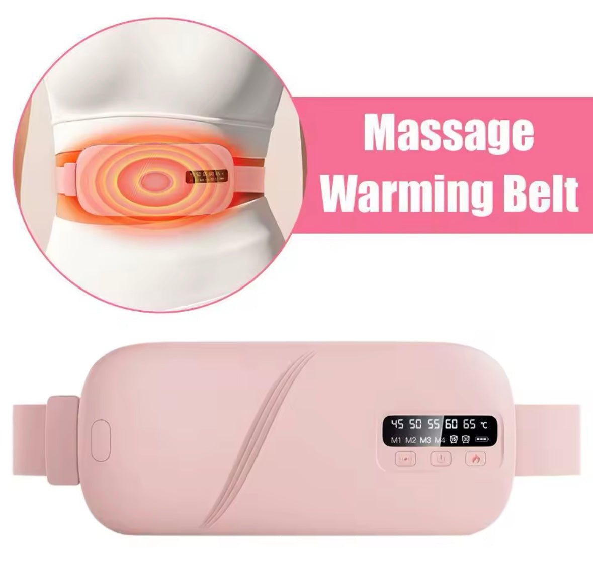 Pas Menstruacyjny z Kojącym Ciepłem – Ulga w Bólu Brzucha i Bioder