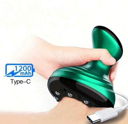 Elektryczny Masażer Gua Sha z Przyssawką — Antycellulitowy Masaż i Lifting w Domu