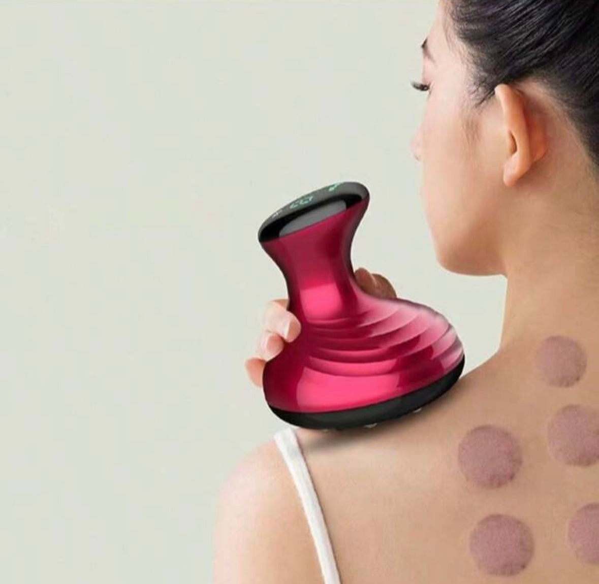 Elektryczny Masażer Gua Sha z Przyssawką — Antycellulitowy Masaż i Lifting w Domu