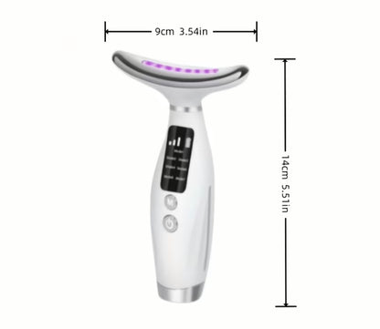 Masażer Szyi i Twarzy 7-Kolorowy LED – do Codziennej Pielęgnacji i Relaksu